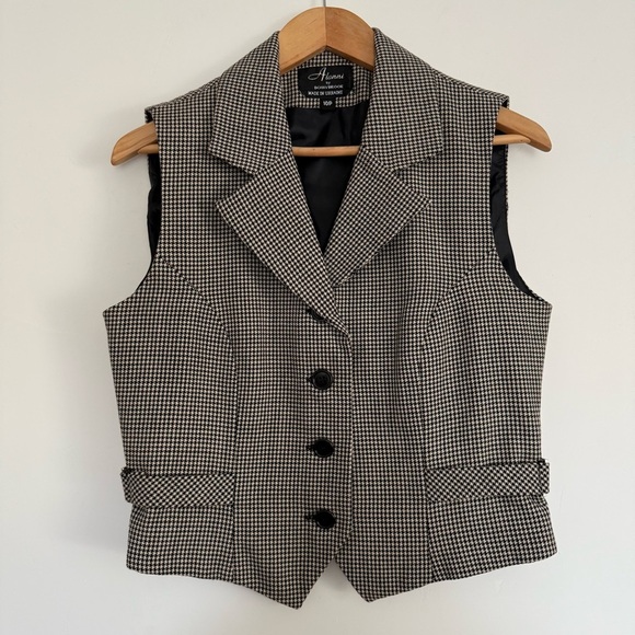 Donny Brook Jackets & Blazers - Vintage Alanni by Donny Brooke Wool Houndstooth Vest Size: 10P